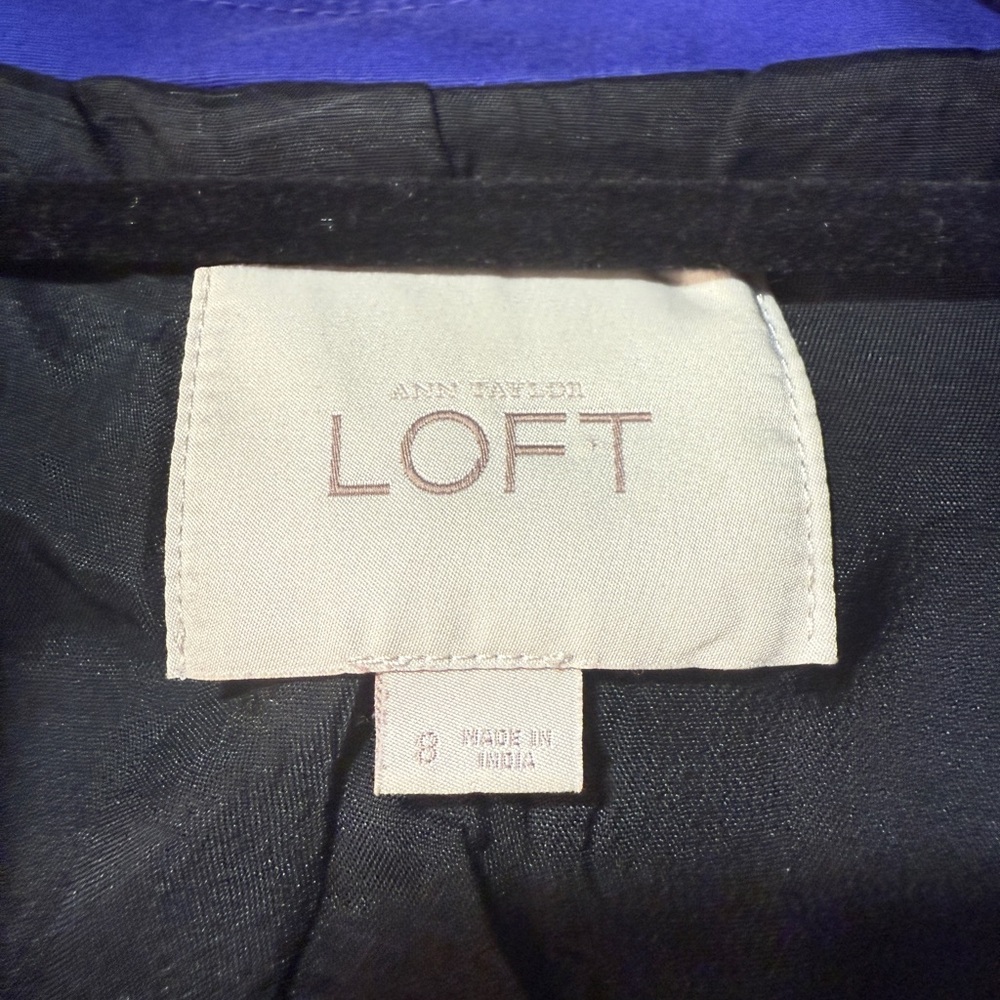 LOFT Blue Blazer Tailored Professional Jacket - Picture 3 of 4